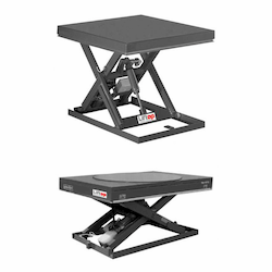 Tables élévatrices ergonomiques industrielles, table de levage hydraulique  à niveau constant