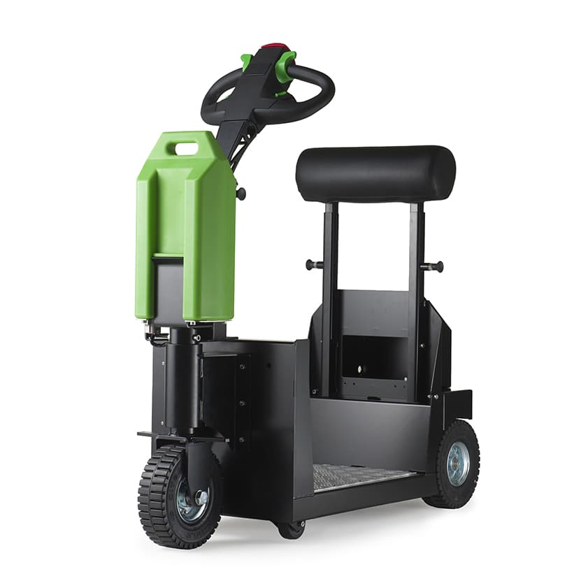 tracteur pousseur électrique à conducteur accompagnant T1000 PLATEFORM