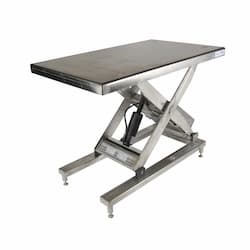 Table élévatrice simple ciseaux en inox