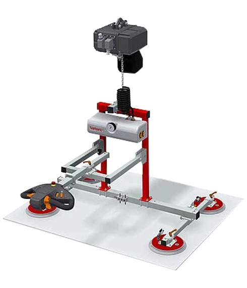 Ventouse Double Aluminium Ventouse de Manutention Double Capacité de Levage  Maximum de 105 kg à Plat