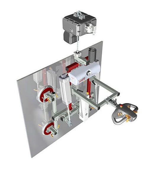 Högert lève-verre avec ventouse, capacité 80 kg