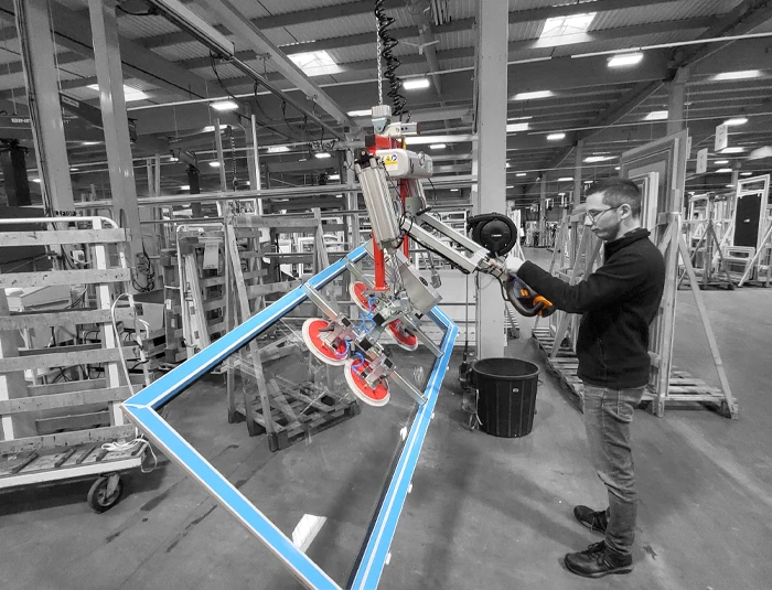 Manipulateur ventouses rotation 360° et basculement ERGO VITRAGE UGL 4