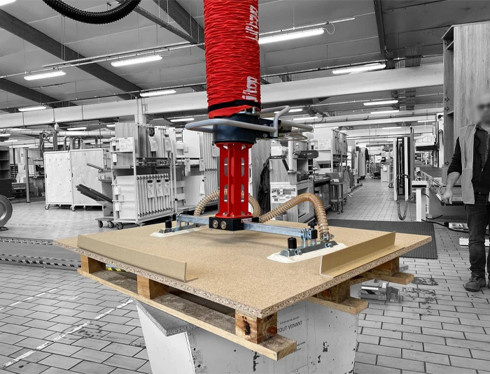 Manutention de palette préhenseur ventouse