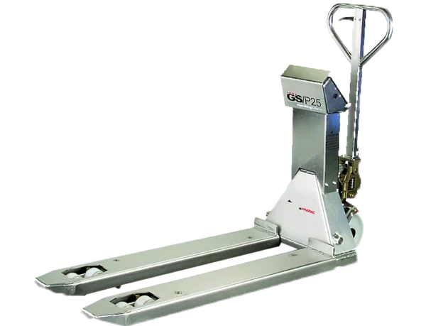 Transpalette manuel peseur acier inoxydable