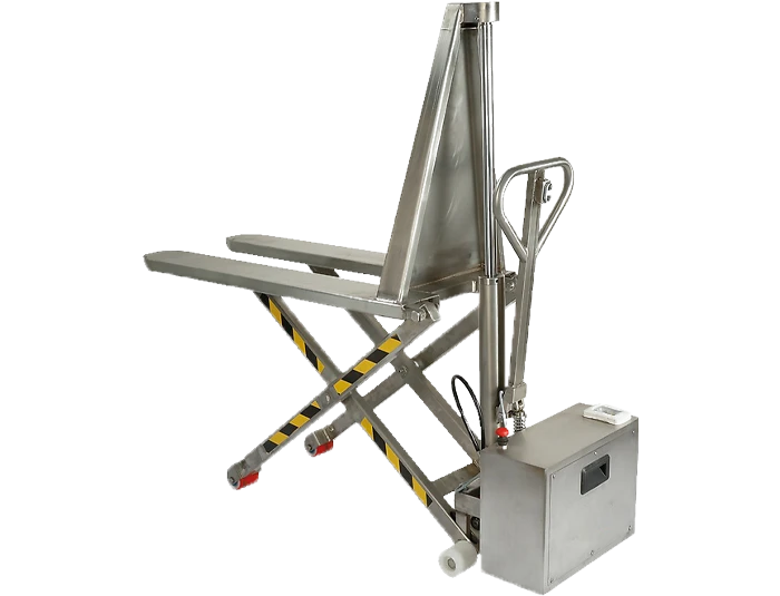 Transpalette haute levée acier inoxydable