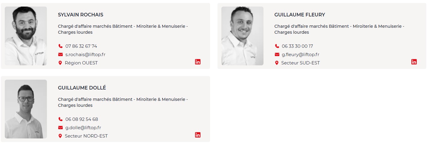 Charges daffaire gamme ERGO