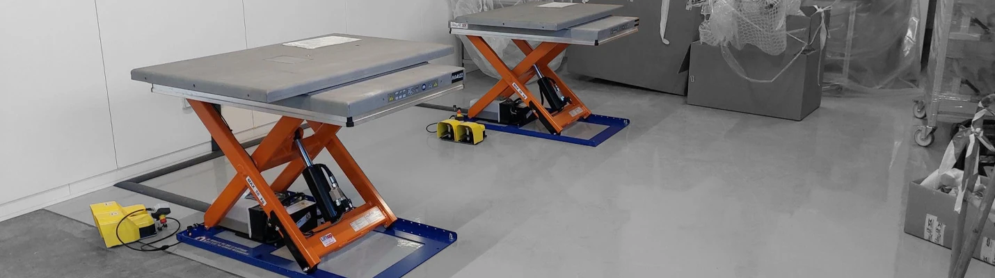 Table élévatrice inox électrique